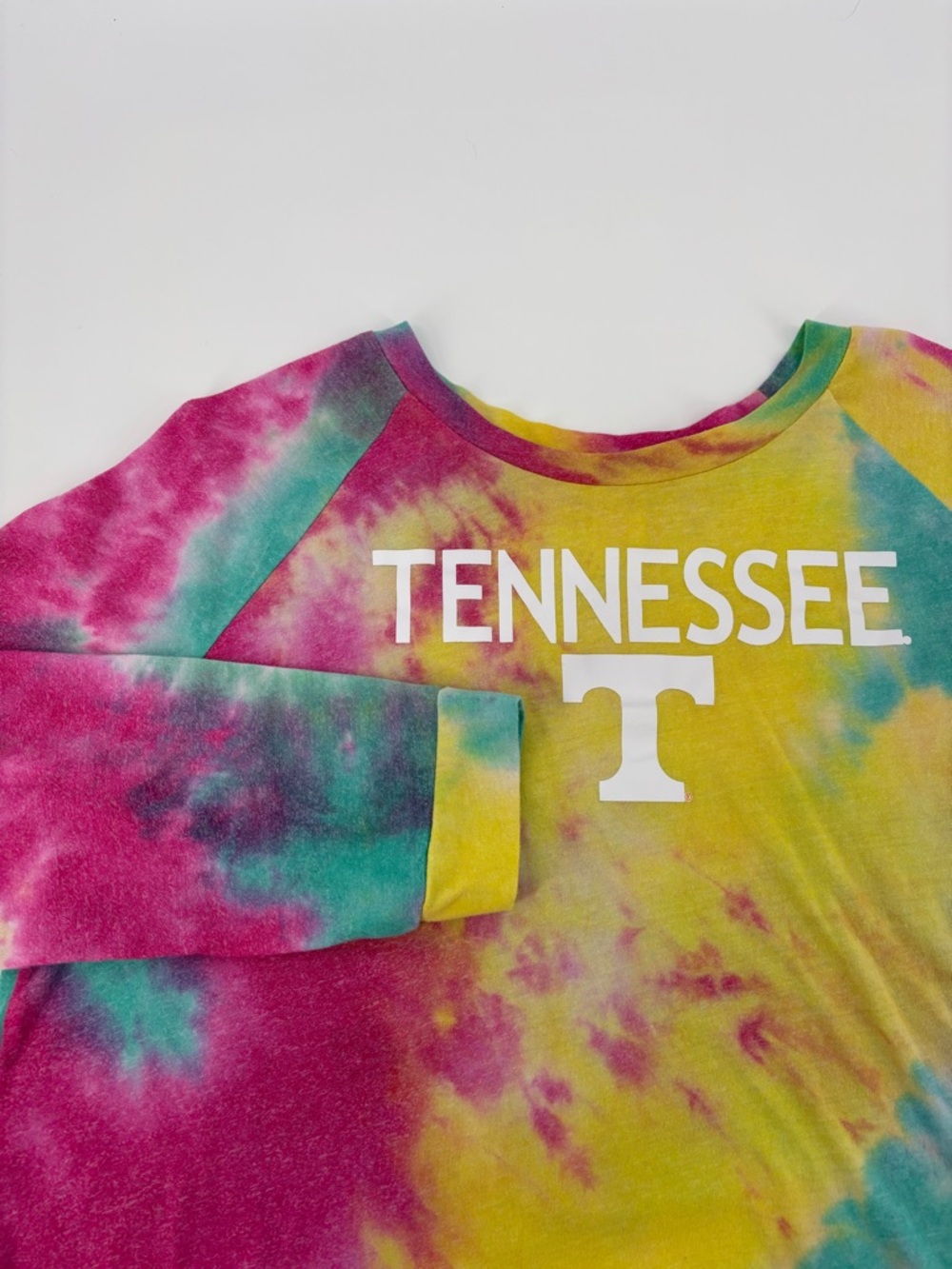 Tennessee Volunteers Womens Concepts Sport Velodrome Tie Dye Pajama Top L Large